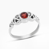 Amethyst Silver Rings