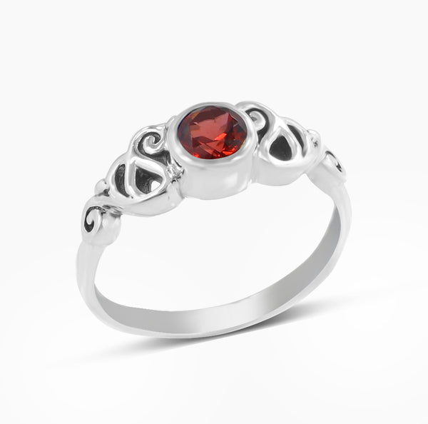 Amethyst Silver Rings