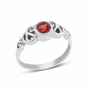 Amethyst Silver Ring