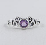 Amethyst Silver Ring