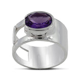 Amethyst Silver Ring