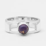 Amethyst Silver Rings
