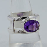 Amethyst Silver Ring