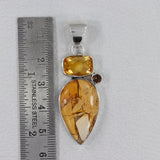 Brecciated Mookaite Silver Pendant