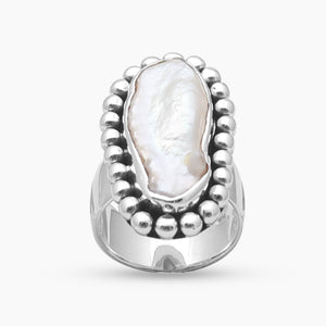 Fresh Water Pearl Silver Rings