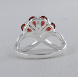 Natural Garnet Silver Ring