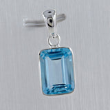 Blue Topaz 925 Sterling Silver Pendant