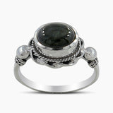 Tourmaline Silver Rings