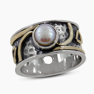 Natural Pearl Silver Rings