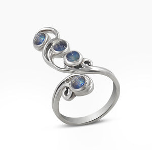 Multi Tourmaline Silver Rings