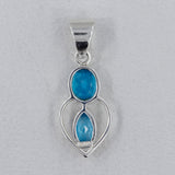 Blue Topaz 925 Sterling Silver Pendant