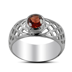 925 Sterling Silver Blue Topaz Ring