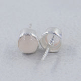 Tanzanite Cabochon Studs Silver Earring