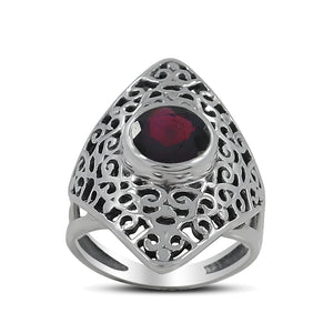 925 Sterling Silver Amethyst Rings