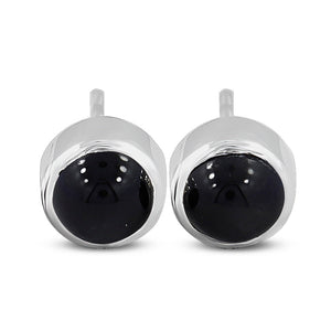Black Star Silver Studs Earrings