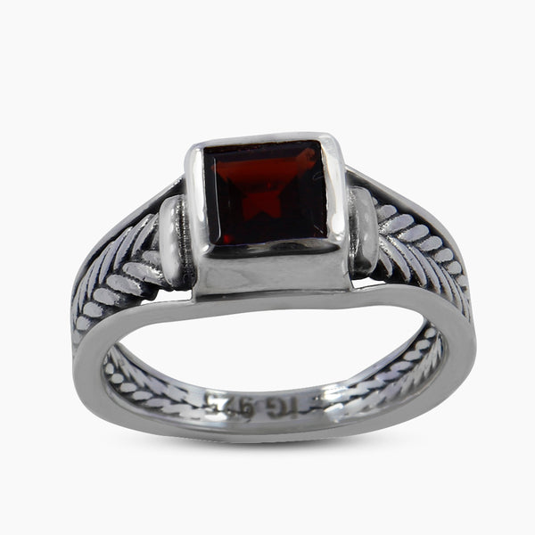 925 Silver Green Amethyst Rings