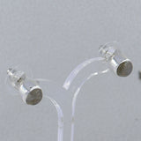 Tanzanite Cabochon Studs Silver Earring