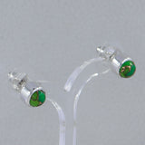 Ethiopian Opal Studs Silver Earrings