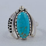 Natural Mexican Turquoise Silver Ring