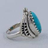 Natural Mexican Turquoise Silver Ring