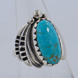 Natural Mexican Turquoise Silver Ring