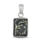 Apache Gold Pyrite Silver Pendant