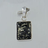 Apache Gold Pyrite Silver Pendant