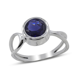 925 Sterling Silver Iolite Ring