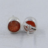 Ethiopian Opal Studs Silver Earrings