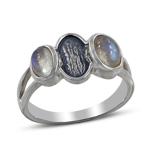 Moonstone Silver Rings