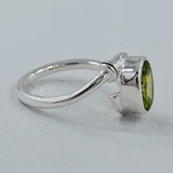 Natural Citrine Gemstone Silver Ring