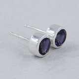 Mystic Quartz Studs Silver Earring