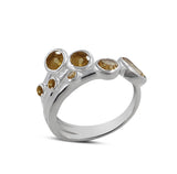 Natural Citrine Silver Ring