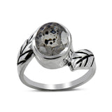 Natural Singing Quartz Silver Ring