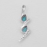 Mexican Turquoise Silver Pendants