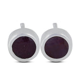 Mystic Quartz Studs Silver Earring