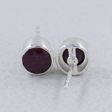 Mystic Quartz Studs Silver Earring