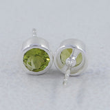 Ethiopian Opal Studs Silver Earrings