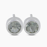 Peridot Silver Studs Earrings
