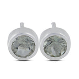 Mystic Quartz Studs Silver Earring