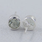 Mystic Quartz Studs Silver Earring