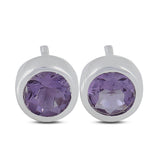 Mystic Quartz Studs Silver Earring