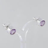 Mystic Quartz Studs Silver Earring