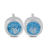 Mystic Quartz Studs Silver Earring