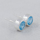 Mystic Quartz Studs Silver Earring