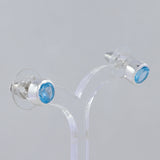 Mystic Quartz Studs Silver Earring