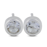 Mystic Quartz Studs Silver Earring