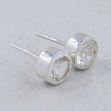 Mystic Quartz Studs Silver Earring