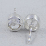 Mystic Quartz Studs Silver Earring