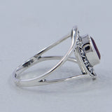 925 Silver Garnet Ring